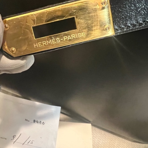 Hermes Vintage Kelly 32, excellent condition box leather. Rare Kelly - Picture 7 of 10